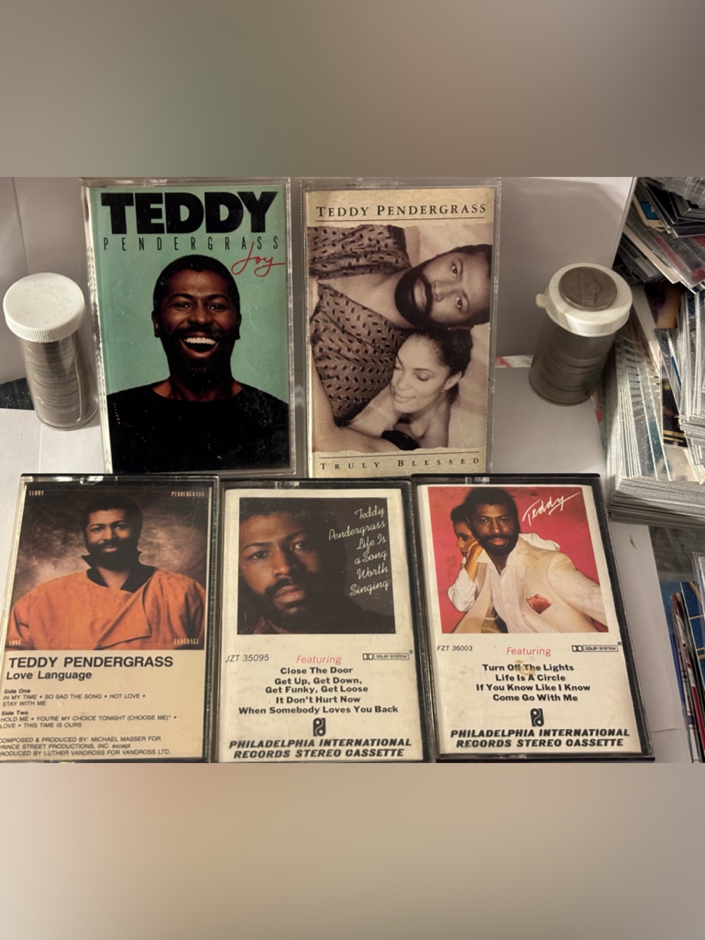 Teddy Pendergrass Cassette Collection of 5.